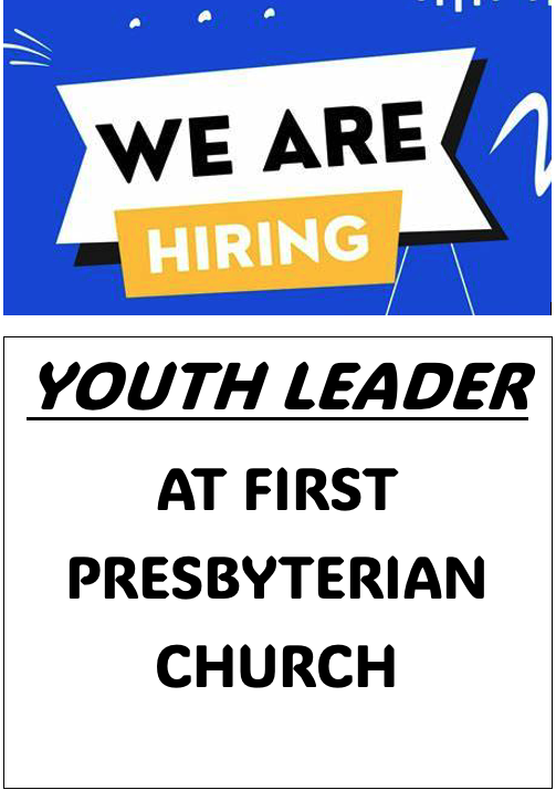 Youth Leader Job Announcement